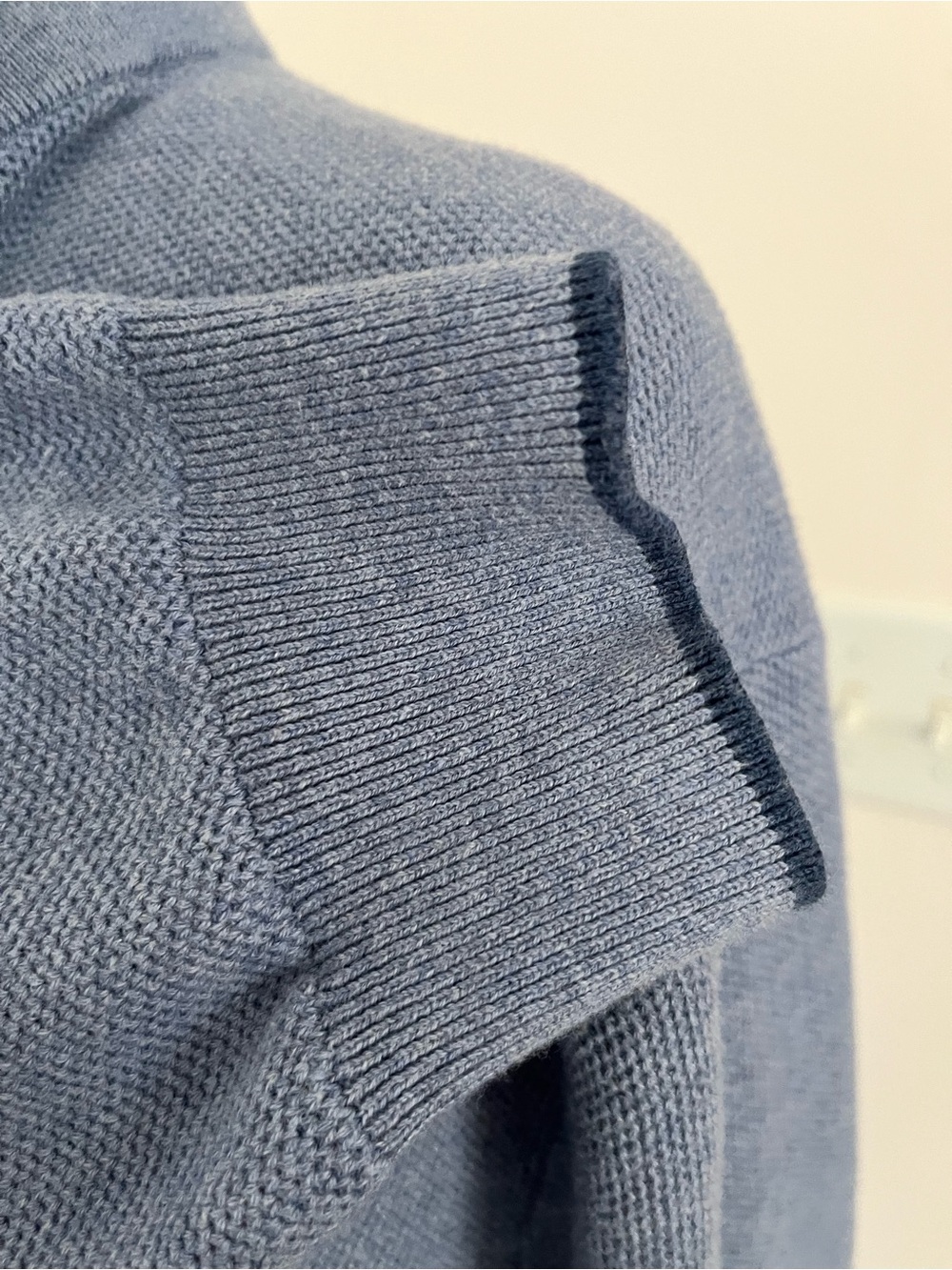 Polo by Ralph Lauren Light Blue Quarter-Zip Sweater - Picture 4 of 6